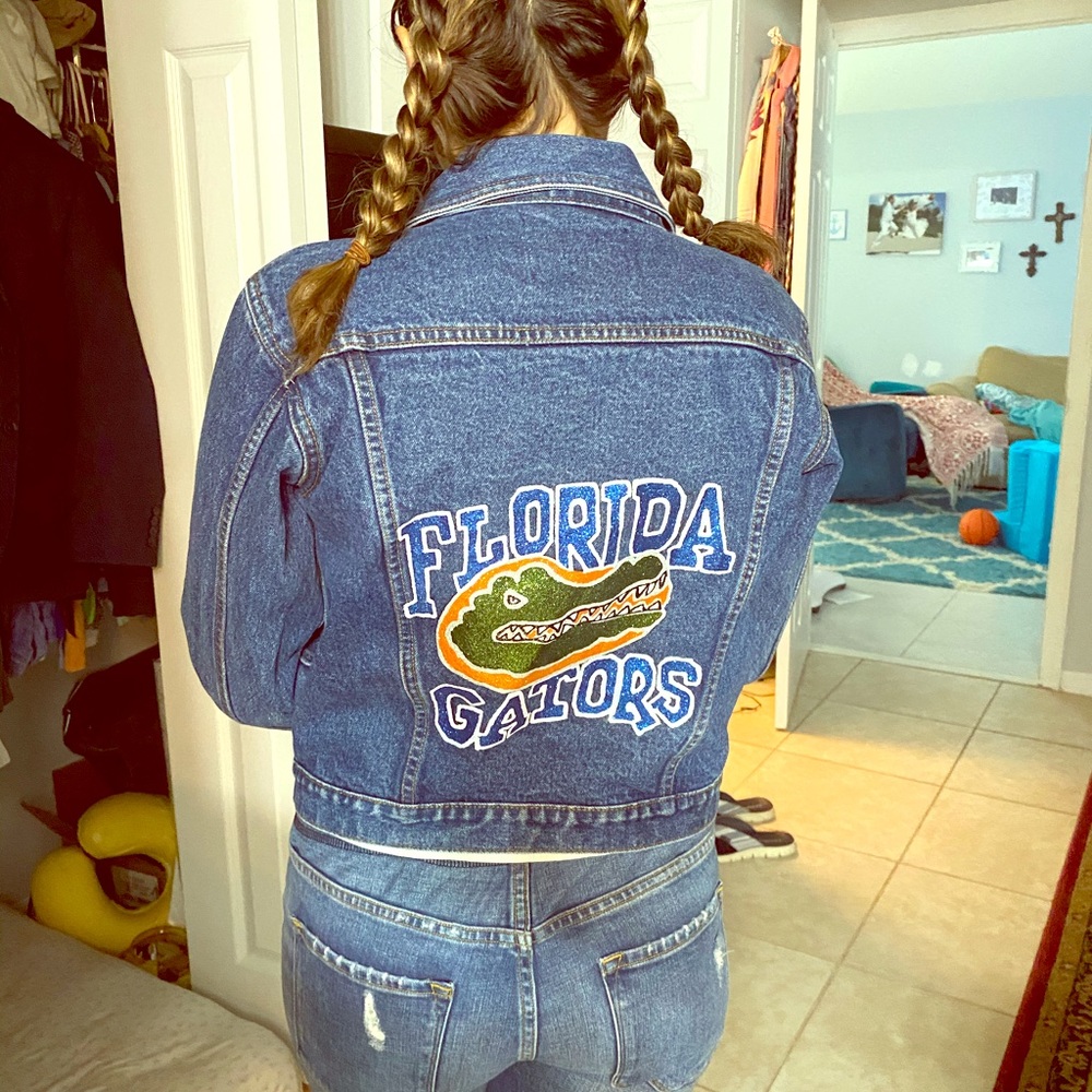 Florida gator denim jacket